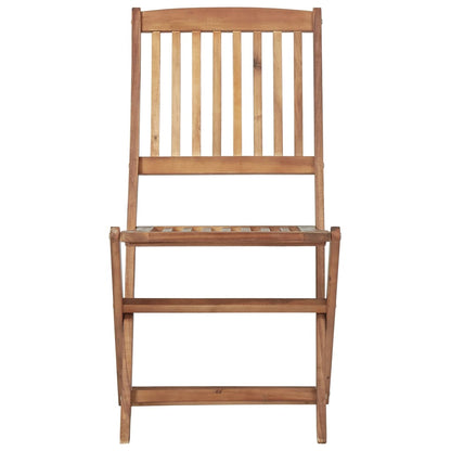 Outdoor Chair | Set of 4 | Natural Wood | Solid Acacia Wood | Standard