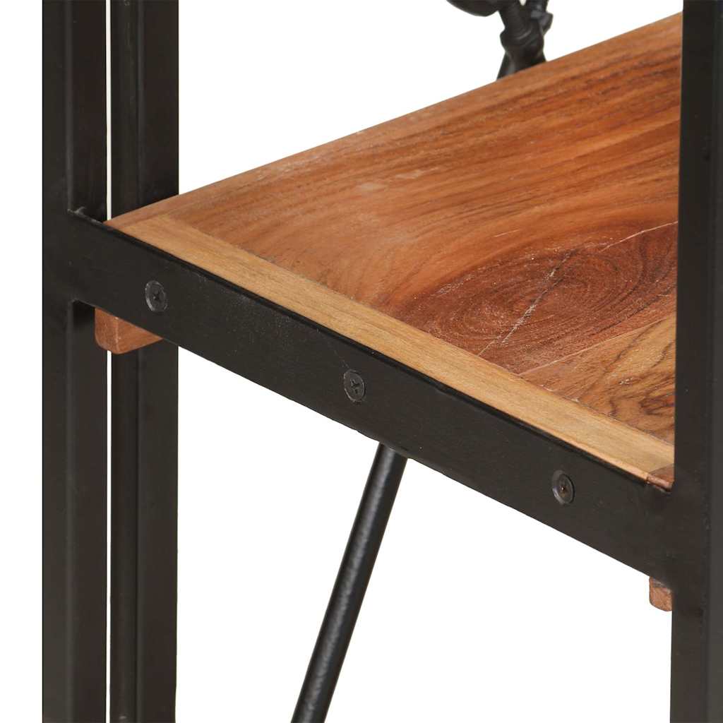 3-Tier Bookcase 15.7"x11.8"x31.5" Solid Acacia Wood