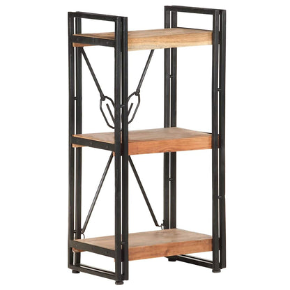 3-Tier Bookcase 15.7"x11.8"x31.5" Solid Acacia Wood