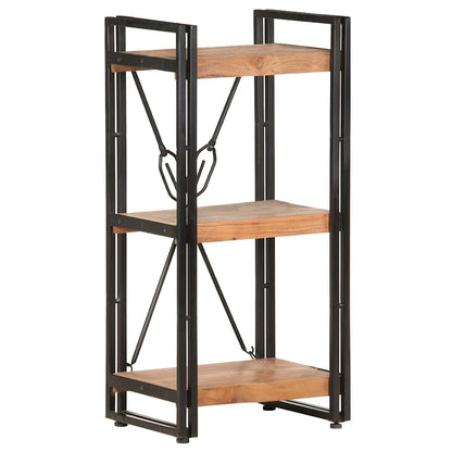 3-Tier Bookcase 15.7"x11.8"x31.5" Solid Acacia Wood