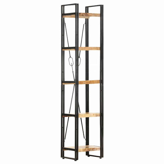 Bookcase | Natural wood and black