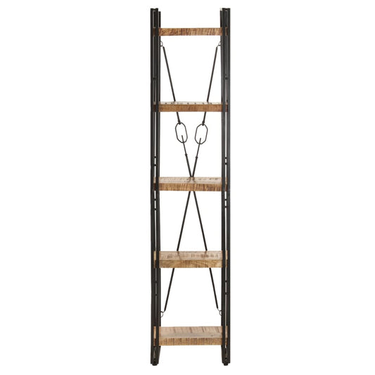 Bookcase | Natural wood and black