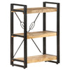 3-Tier Bookcase 23.6"x11.8"x31.5" Solid Mango Wood