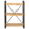 3-Tier Bookcase 23.6"x11.8"x31.5" Solid Mango Wood