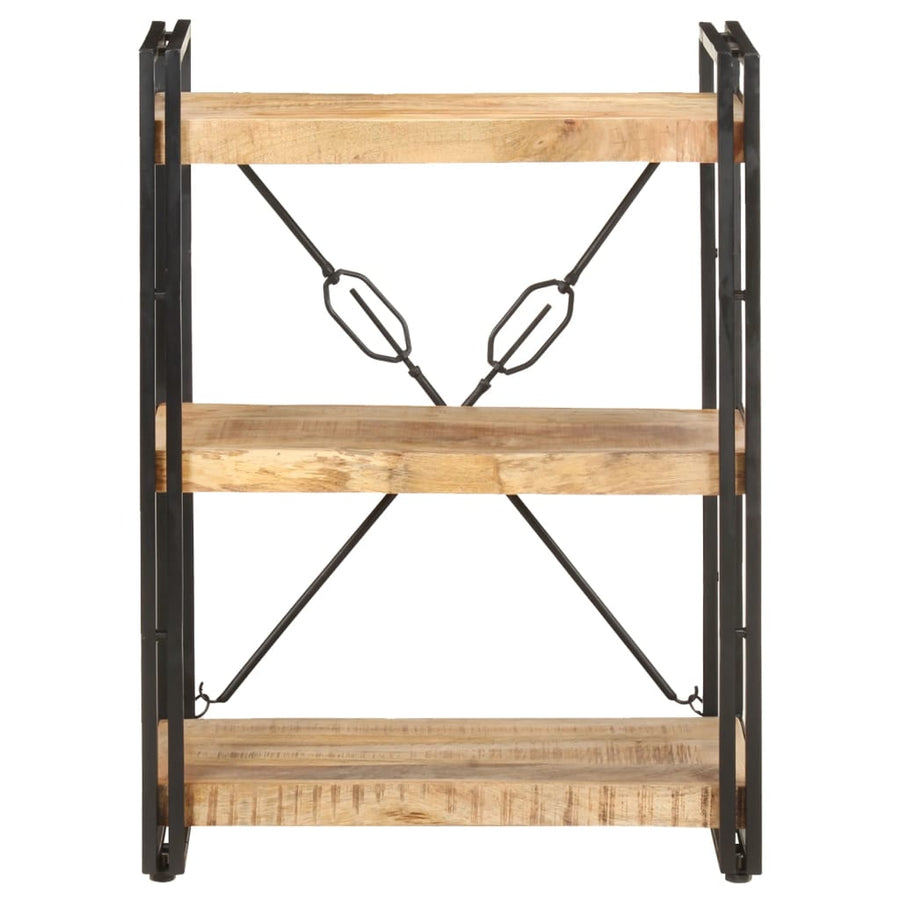 3-Tier Bookcase 23.6"x11.8"x31.5" Solid Mango Wood