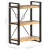3-Tier Bookcase 23.6"x11.8"x31.5" Solid Mango Wood