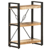 3-Tier Bookcase 23.6"x11.8"x31.5" Solid Mango Wood
