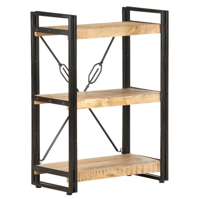 3-Tier Bookcase 23.6"x11.8"x31.5" Solid Mango Wood