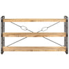 3-Tier Bookcase 140x30x80 cm Solid Mango Wood