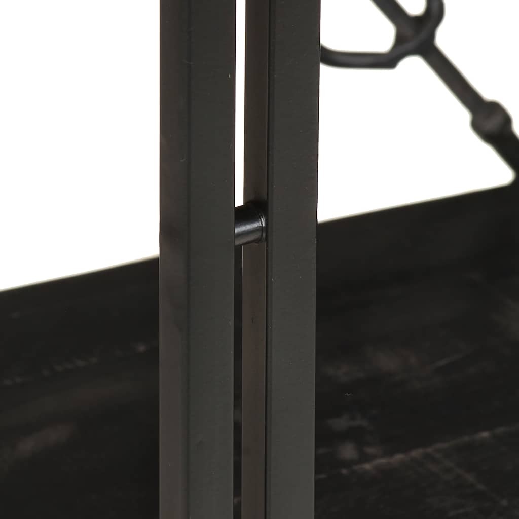 Bookcase | Black | Solid rough mango wood | Medium | Durable | Bookcase