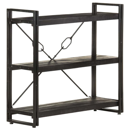 Bookcase | Black | Solid rough mango wood | Medium | Durable | Bookcase