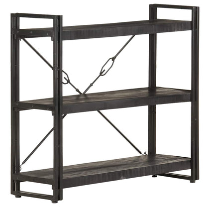 Bookcase | Black | Solid rough mango wood | Medium | Durable | Bookcase