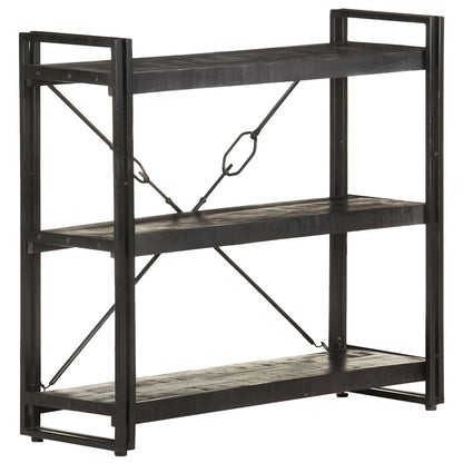 Bookcase | Black | Solid rough mango wood | Medium | Durable | Bookcase
