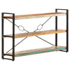3-Tier Bookcase 140x30x80 cm Solid Reclaimed Wood