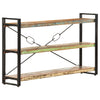 3-Tier Bookcase 140x30x80 cm Solid Reclaimed Wood