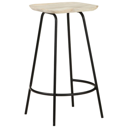 Bar Stools 2 pcs Solid Mango Wood