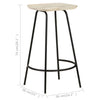 Bar Stools 2 pcs Solid Mango Wood