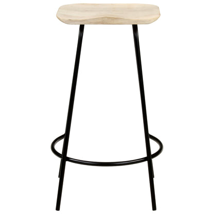 Bar Stools 4 pcs Solid Mango Wood