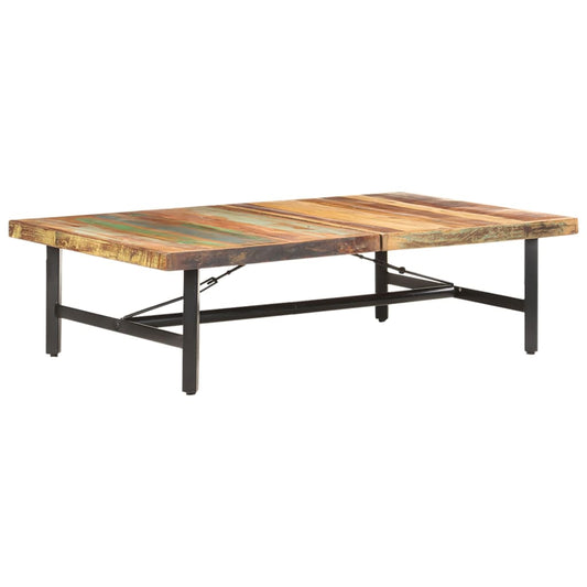 Coffee Table | Multicolour | Solid Reclaimed Wood, Powder-Coated Iron