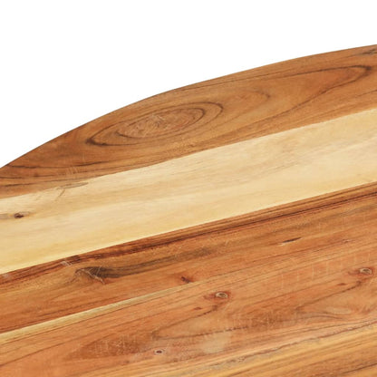Side Table 26.8"x26.8"x22" Solid Acacia Wood