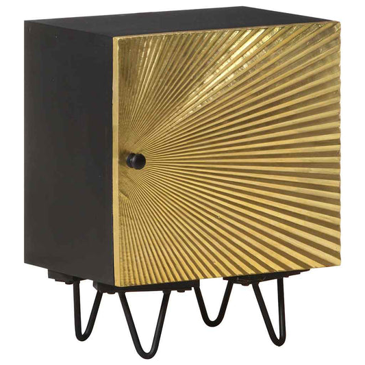 Bedside Cabinet | Gold and Black