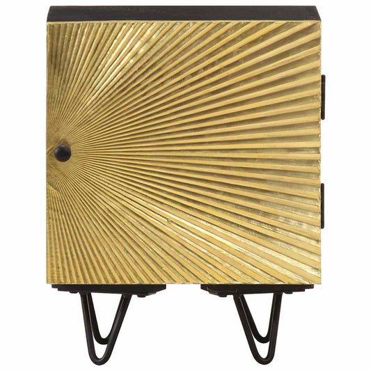 Bedside Cabinet | Gold and Black