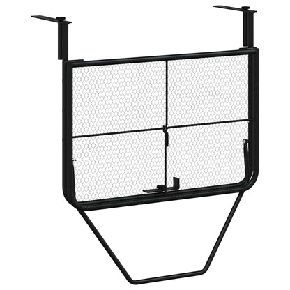 Balcony Table Black 60x40 cm Steel