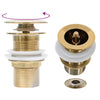 Push Drain without Overflow Function Gold 6.4x6.4x9.1 cm
