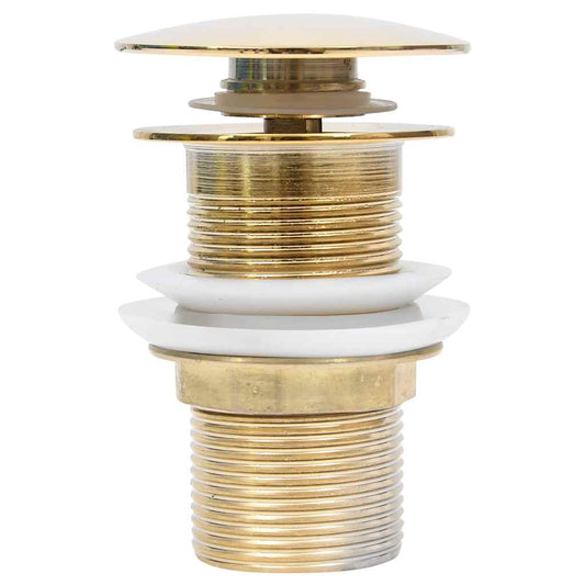 Push Drain without Overflow Function Gold 6.4x6.4x9.1 cm
