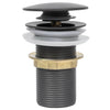 Push Drain without Overflow Function Grey 6.4x6.4x9.1 cm