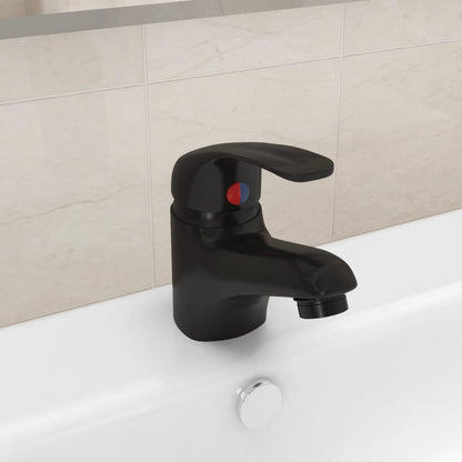 Basin Mixer Tap Black 13x10 cm