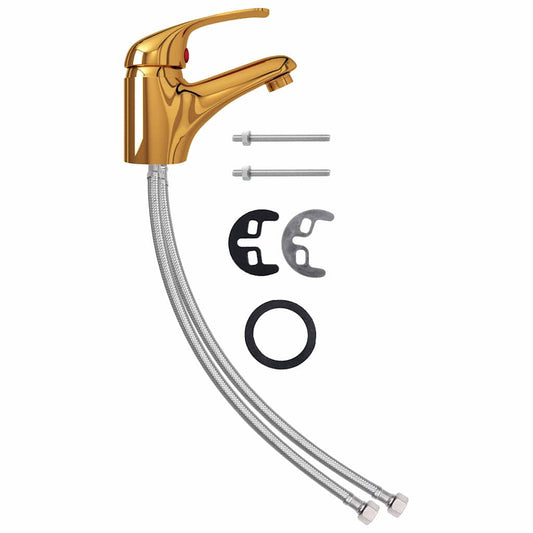 Basin Mixer Tap Gold 13x10 cm