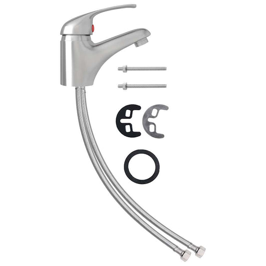 Basin Mixer Tap Silver 13x10 cm