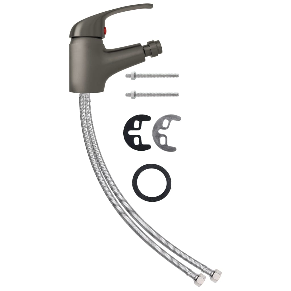 Bathroom Bidet Mixer Tap Grey 13x12 cm