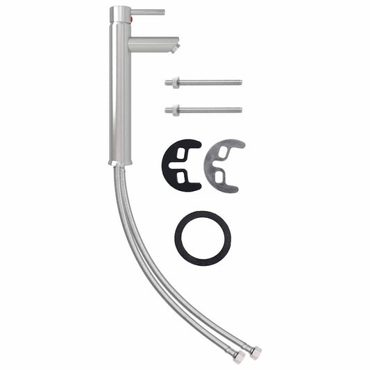 Bathroom Mixer Tap Silver 12x30 cm