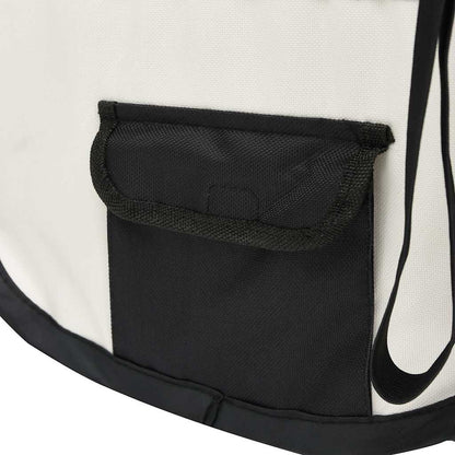 171006 vidaXL Foldable Dog Playpen with Carrying Bag Black 110x110x58 cm