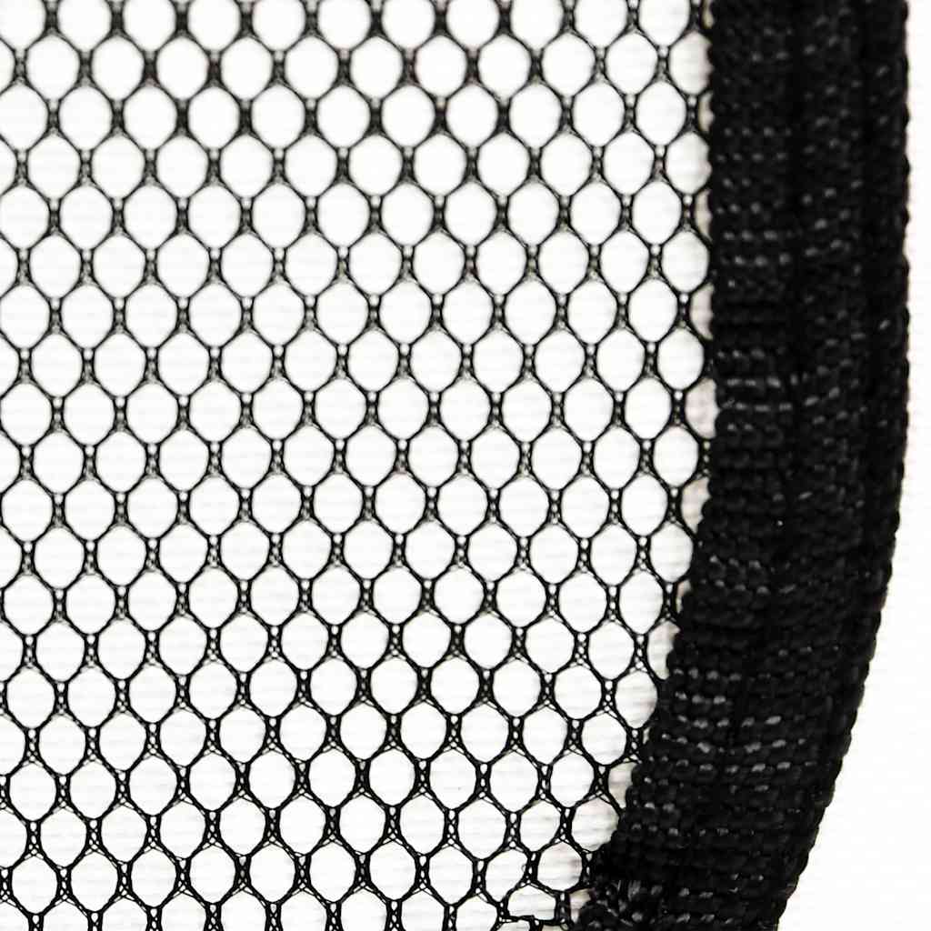 Foldable Dog Playpen with Carrying Bag Black 125x125x61 cm