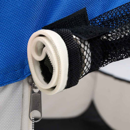 171015 vidaXL Foldable Dog Playpen with Carrying Bag Blue 125x125x61 cm