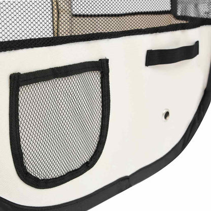 171015 vidaXL Foldable Dog Playpen with Carrying Bag Blue 125x125x61 cm