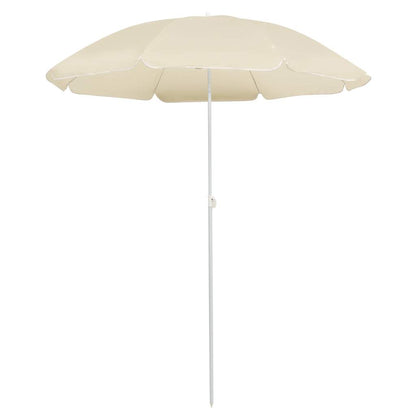 Garden Parasol | Sand | Polyester, Steel | UV-resistant materials