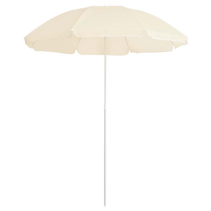 Garden Parasol | Sand | 100% Polyester, Steel | 180 cm diameter