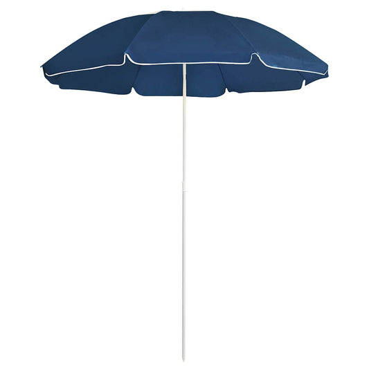 Garden Parasol | Blue | Polyester, Steel | Medium | Foldable