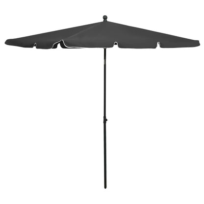 Garden Parasol | Anthracite | Polyester | 210x140 cm | Tiltable