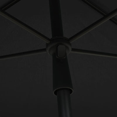 Garden Parasol with Pole 82.7"x55.1" Anthracite