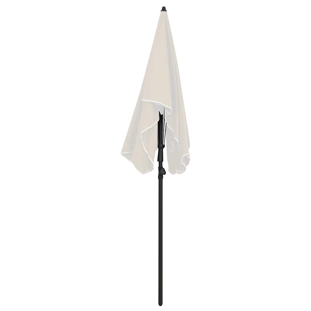 315551 vidaXL Garden Parasol with Pole 200x130 cm Sand