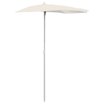 Garden Parasol | Sand | Polyester fabric, Steel | Medium | Collapsible