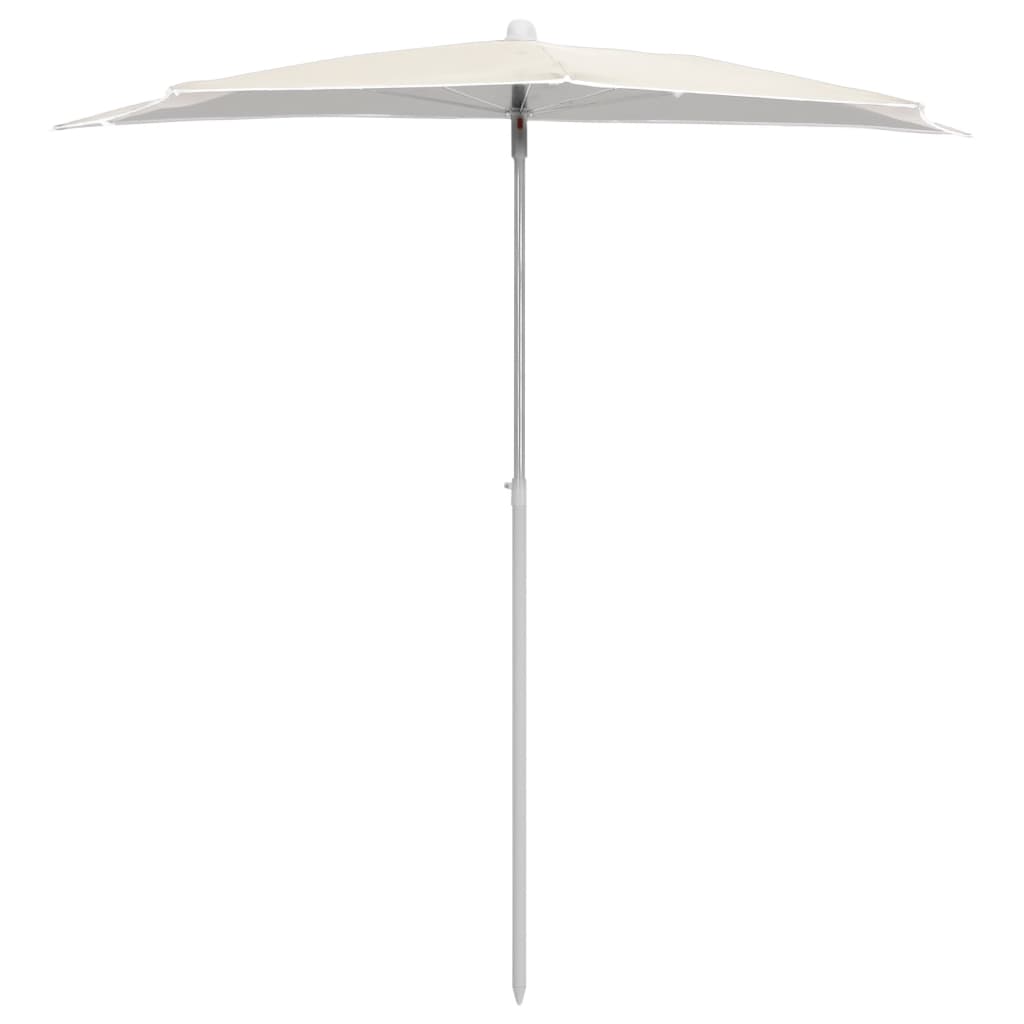 Garden Parasol | Sand | Polyester fabric, Steel | Medium | Collapsible