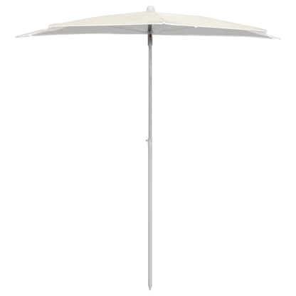 Garden Parasol | Sand | Polyester fabric, Steel | Medium | Collapsible