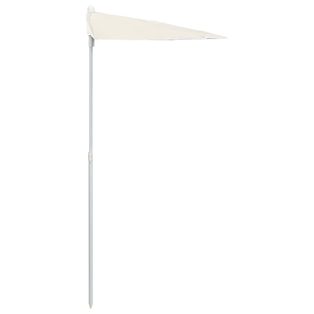 Garden Parasol | Sand | Polyester fabric, Steel | Medium | Collapsible