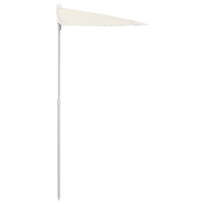 Garden Parasol | Sand | Polyester fabric, Steel | Medium | Collapsible